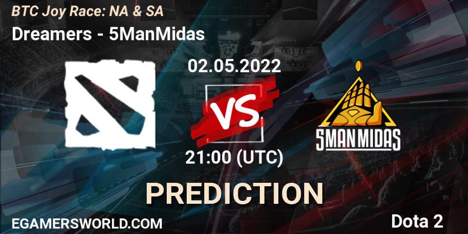 Dreamers vs The North Star: Match Prediction. 02.05.2022 at 23:00, Dota 2, BTC Joy Race: NA & SA