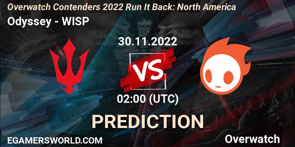 Odyssey vs WISP: Match Prediction. 30.11.2022 at 02:00, Overwatch, Overwatch Contenders 2022 Run It Back: North America