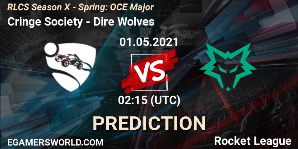 Cringe Society vs Dire Wolves: Match Prediction. 01.05.2021 at 02:15, Rocket League, RLCS Season X - Spring: OCE Major