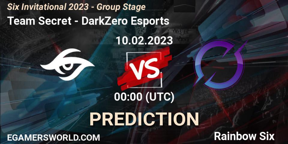 Team Secret vs DarkZero Esports: Match Prediction. 10.02.2023 at 00:15, Rainbow Six, Six Invitational 2023 - Group Stage