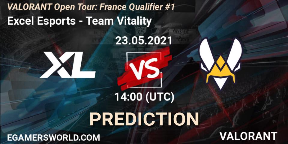 Excel Esports vs Team Vitality: Match Prediction. 23.05.2021 at 14:00, VALORANT, VALORANT Open Tour: France Qualifier #1