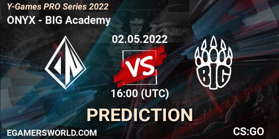 ONYX vs BIG Academy: Match Prediction. 02.05.2022 at 16:00, Counter-Strike (CS2), Y-Games PRO Series 2022