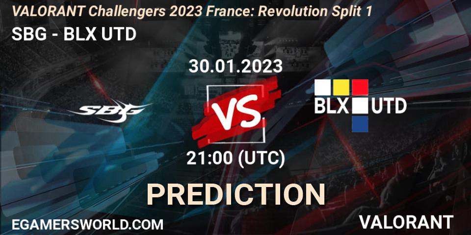 SBG vs BLX UTD: Match Prediction. 30.01.23, VALORANT, VALORANT Challengers 2023 France: Revolution Split 1