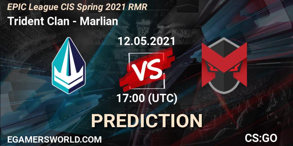 Trident Clan vs Marlian: Match Prediction. 12.05.2021 at 17:00, Counter-Strike (CS2), EPIC League CIS Spring 2021 RMR