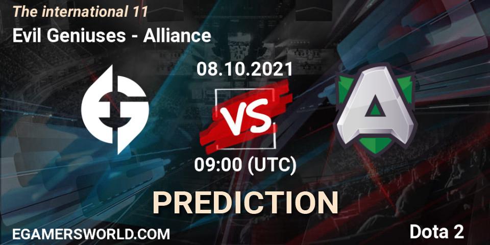 Evil Geniuses vs Alliance: Match Prediction. 08.10.2021 at 09:06, Dota 2, The Internationa 2021