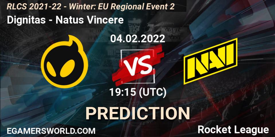 Dignitas vs Natus Vincere: Match Prediction. 04.02.2022 at 19:15, Rocket League, RLCS 2021-22 - Winter: EU Regional Event 2