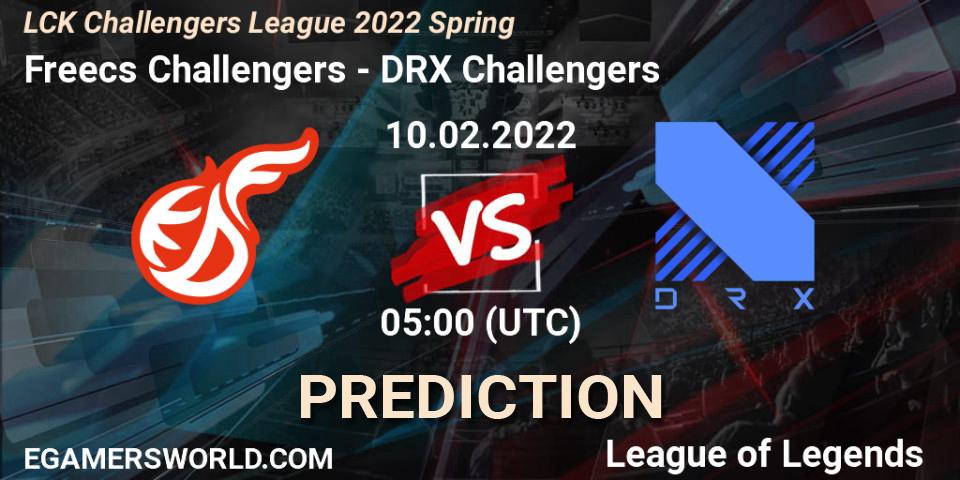 Freecs Challengers vs DRX Challengers: Match Prediction. 10.02.2022 at 05:00, LoL, LCK Challengers League 2022 Spring