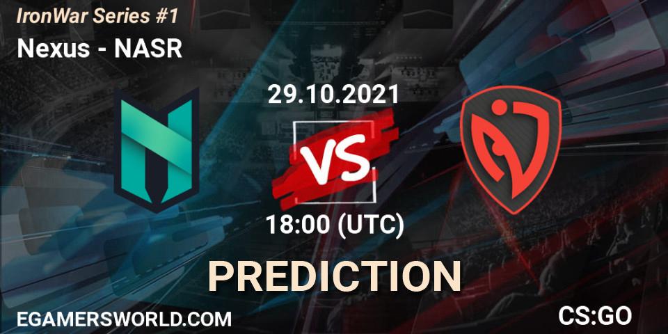 Nexus vs NASR: Match Prediction. 29.10.2021 at 15:00, Counter-Strike (CS2), IronWar Series #1