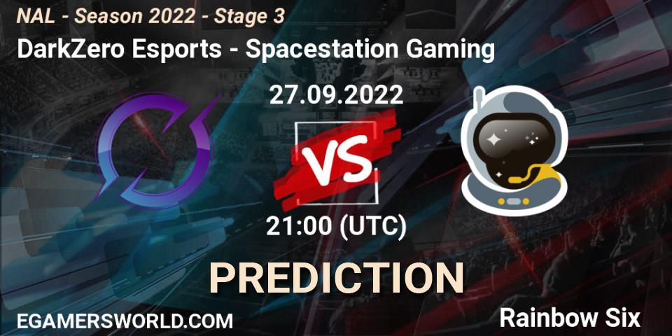DarkZero Esports vs Spacestation Gaming: Match Prediction. 27.09.22, Rainbow Six, NAL - Season 2022 - Stage 3