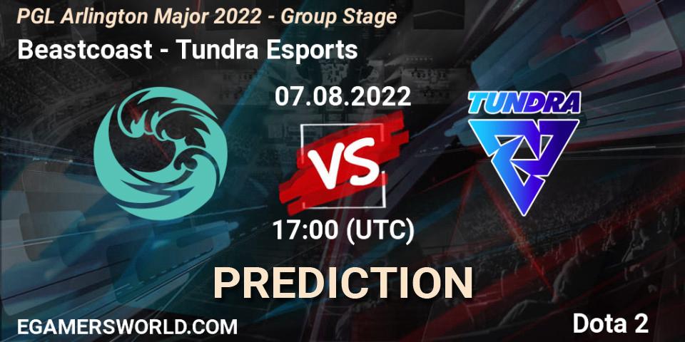 Beastcoast vs Tundra Esports: Match Prediction. 07.08.2022 at 16:53, Dota 2, PGL Arlington Major 2022 - Group Stage