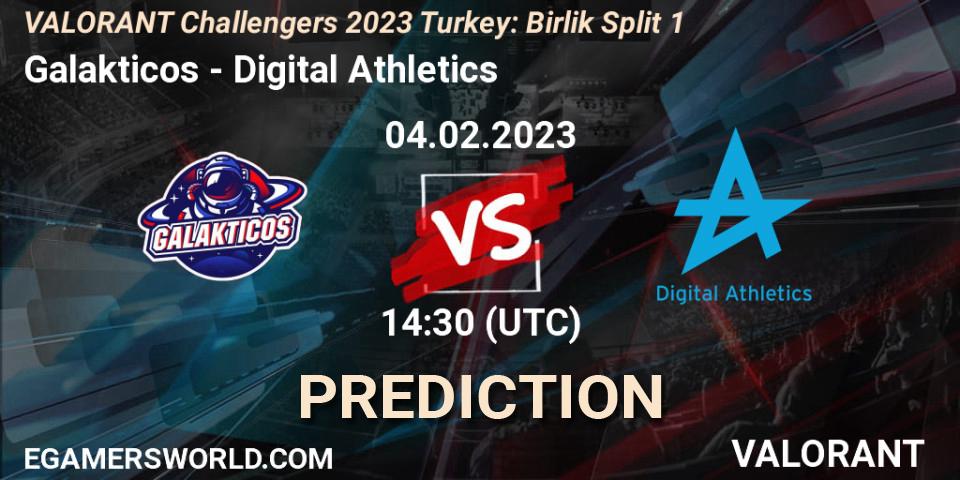 Galakticos vs Digital Athletics: Match Prediction. 04.02.23, VALORANT, VALORANT Challengers 2023 Turkey: Birlik Split 1