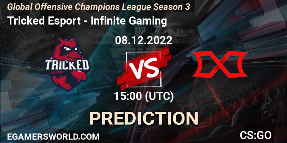 Tricked Esport vs Infinite Gaming: Match Prediction. 08.12.22, CS2 (CS:GO), Global Offensive Champions League Season 3