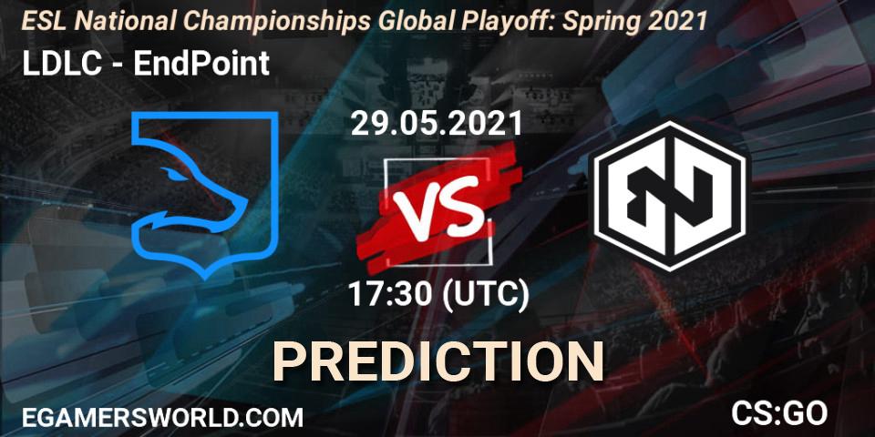 LDLC vs EndPoint: Match Prediction. 29.05.21, CS2 (CS:GO), ESL National Championships Global Playoff: Spring 2021