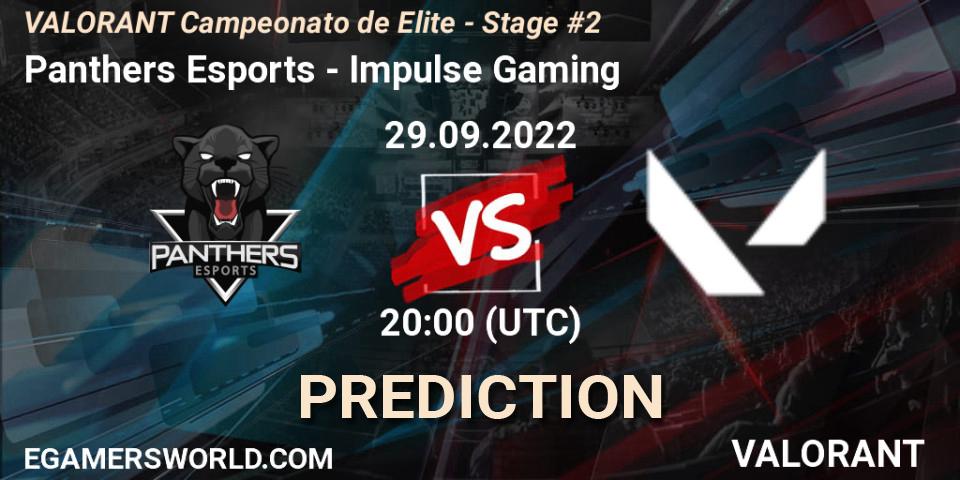 Panthers Esports vs Impulse Gaming: Match Prediction. 29.09.22, VALORANT, VALORANT Campeonato de Elite - Stage #2