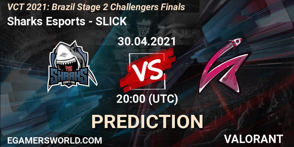 Sharks Esports vs SLICK: Match Prediction. 30.04.2021 at 19:00, VALORANT, VCT 2021: Brazil Stage 2 Challengers Finals