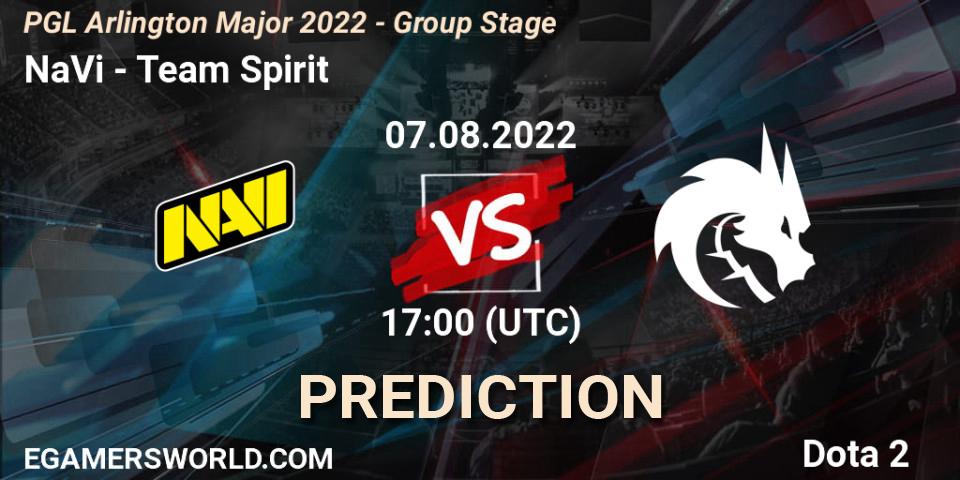 NaVi vs Team Spirit: Match Prediction. 07.08.2022 at 17:02, Dota 2, PGL Arlington Major 2022 - Group Stage
