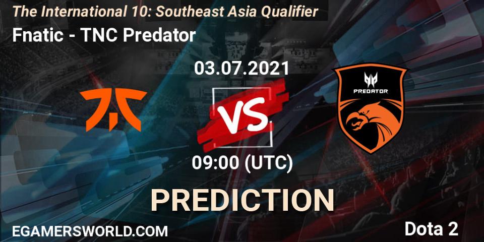 Fnatic vs TNC Predator: Match Prediction. 03.07.2021 at 09:31, Dota 2, The International 10: Southeast Asia Qualifier