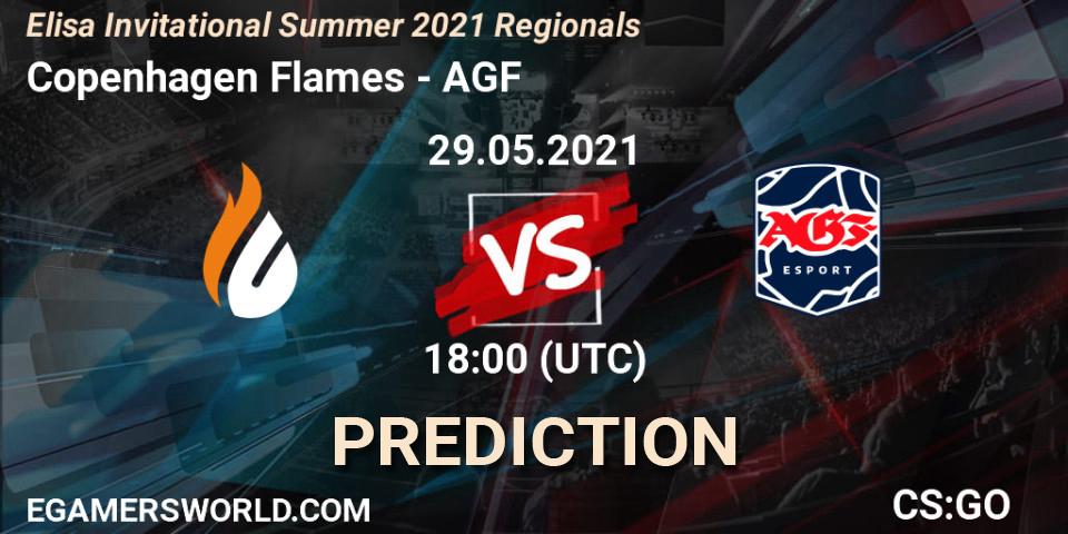 Copenhagen Flames vs AGF: Match Prediction. 29.05.2021 at 18:00, Counter-Strike (CS2), Elisa Invitational Summer 2021 Regionals