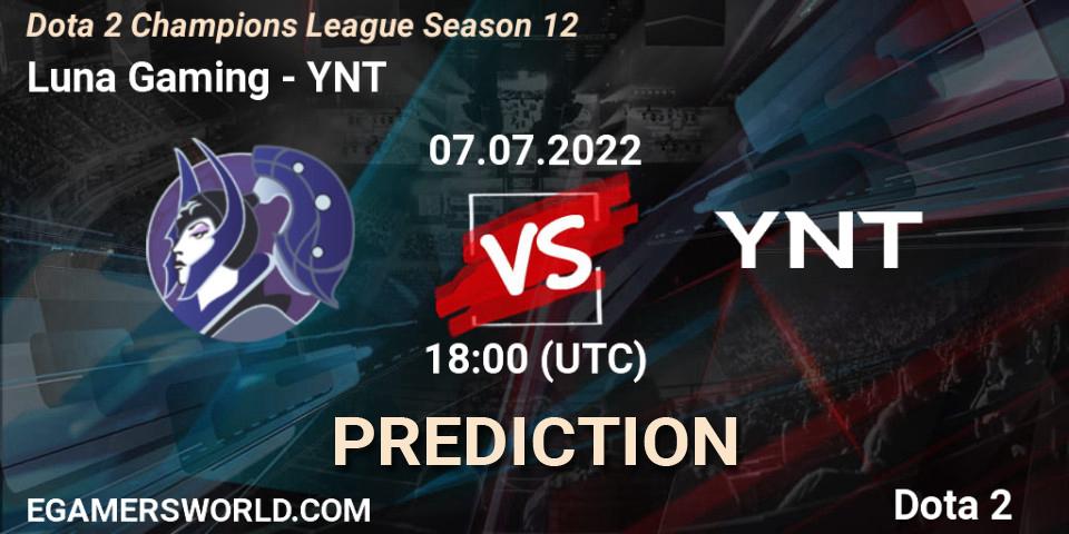 Luna Gaming vs YNT: Match Prediction. 07.07.2022 at 18:00, Dota 2, Dota 2 Champions League Season 12