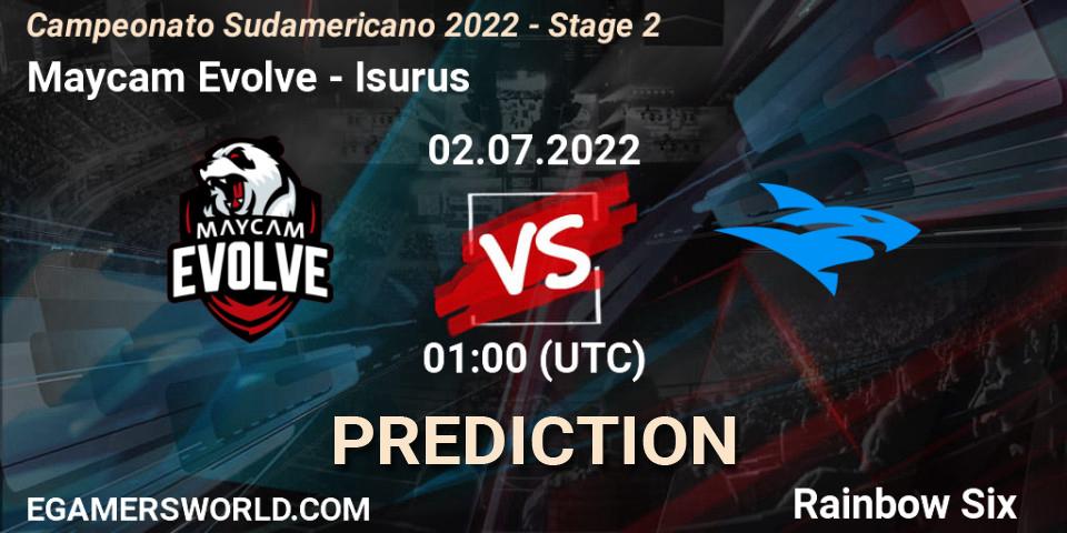 Maycam Evolve vs Isurus: Match Prediction. 02.07.2022 at 01:00, Rainbow Six, Campeonato Sudamericano 2022 - Stage 2