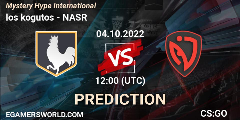los kogutos vs NASR: Match Prediction. 04.10.22, CS2 (CS:GO), Mystery Hype International