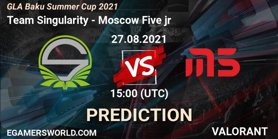 Team Singularity vs Moscow Five jr: Match Prediction. 27.08.2021 at 15:00, VALORANT, GLA Baku Summer Cup 2021