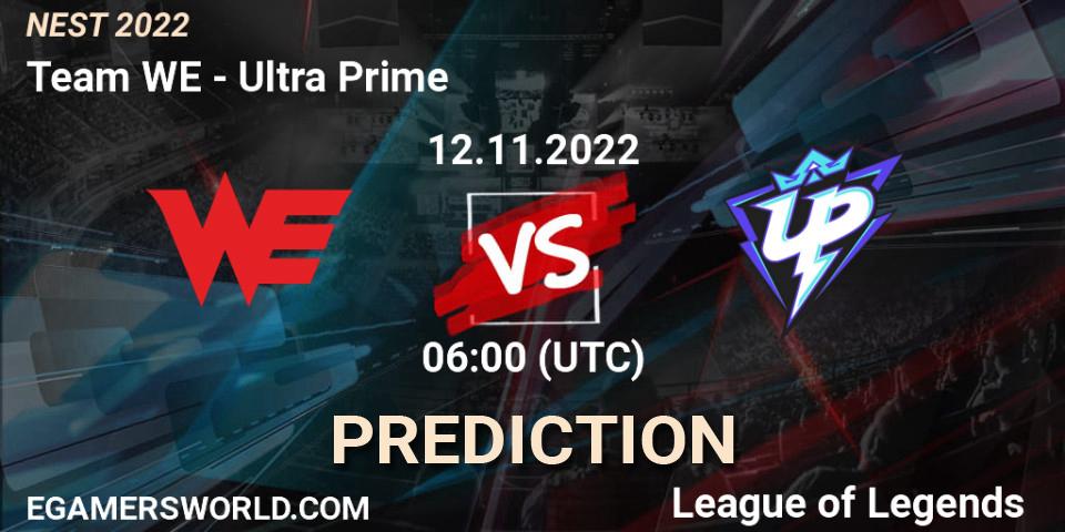 Team WE vs Ultra Prime: Match Prediction. 12.11.2022 at 06:00, LoL, NEST 2022