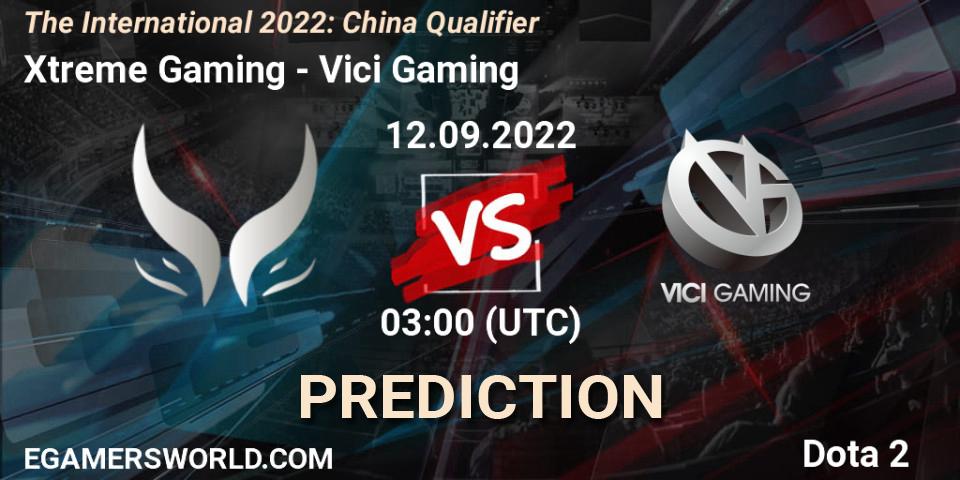 Xtreme Gaming vs Vici Gaming: Match Prediction. 12.09.22, Dota 2, The International 2022: China Qualifier