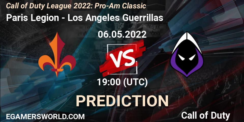 Paris Legion vs Los Angeles Guerrillas: Match Prediction. 06.05.22, Call of Duty, Call of Duty League 2022: Pro-Am Classic