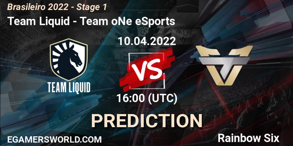 Team Liquid vs Team oNe eSports: Match Prediction. 10.04.2022 at 16:00, Rainbow Six, Brasileirão 2022 - Stage 1
