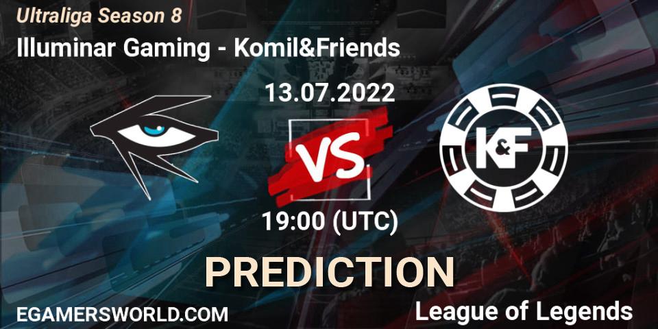 Illuminar Gaming vs Komil&Friends: Match Prediction. 13.07.2022 at 19:00, LoL, Ultraliga Season 8
