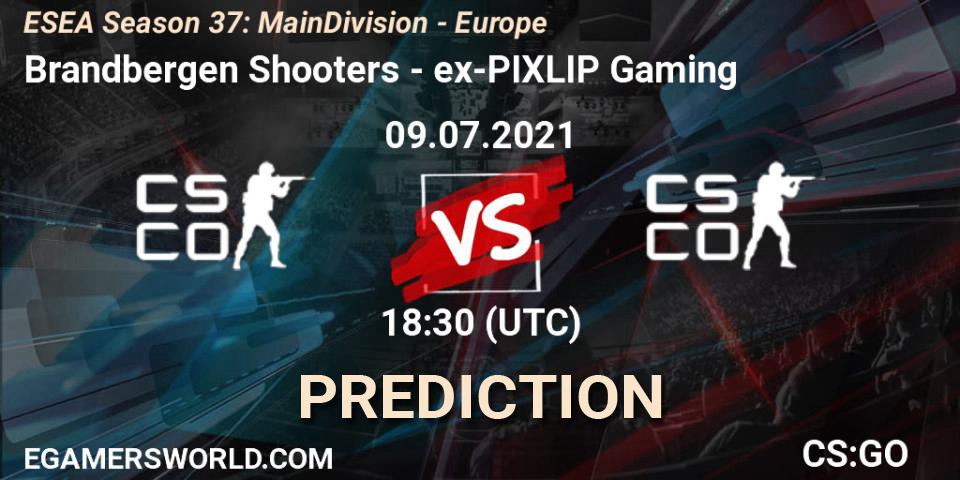 Brandbergen Shooters vs ex-PIXLIP Gaming: Match Prediction. 09.07.2021 at 18:30, Counter-Strike (CS2), ESEA Season 37: Main Division - Europe