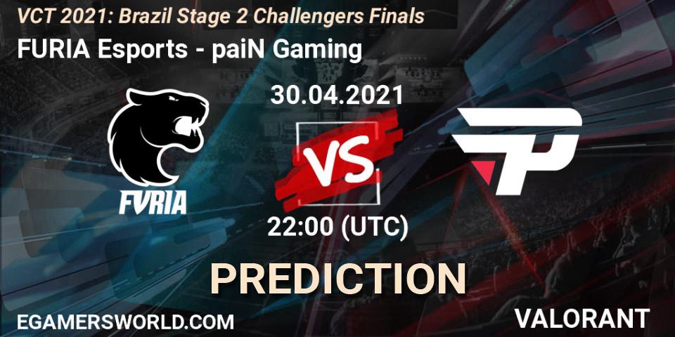 FURIA Esports vs paiN Gaming: Match Prediction. 01.05.2021 at 16:00, VALORANT, VCT 2021: Brazil Stage 2 Challengers Finals