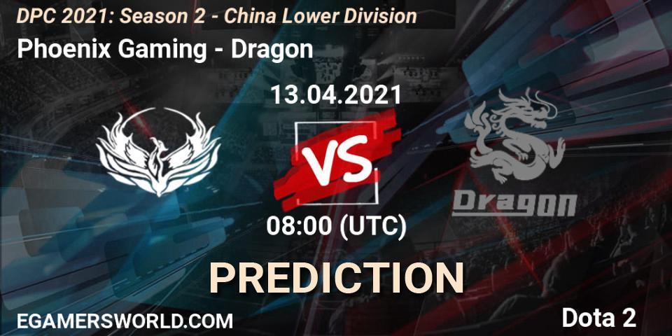 Phoenix Gaming vs Dragon: Match Prediction. 13.04.2021 at 07:02, Dota 2, DPC 2021: Season 2 - China Lower Division