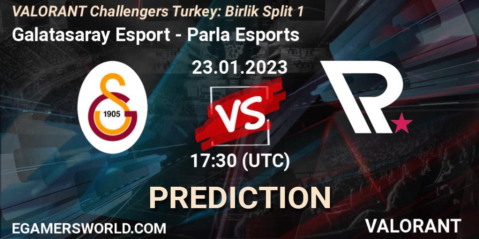 Galatasaray Esport vs Parla Esports: Match Prediction. 23.01.23, VALORANT, VALORANT Challengers 2023 Turkey: Birlik Split 1