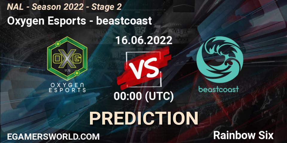 Oxygen Esports vs beastcoast: Match Prediction. 16.06.2022 at 00:00, Rainbow Six, NAL - Season 2022 - Stage 2