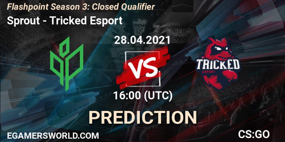 Sprout vs Tricked Esport: Match Prediction. 28.04.2021 at 17:30, Counter-Strike (CS2), Flashpoint Season 3: Closed Qualifier