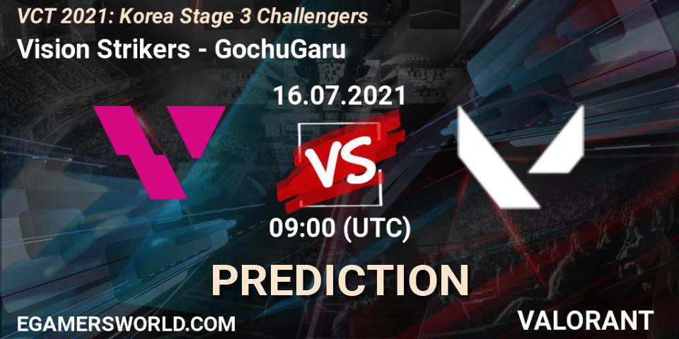 Vision Strikers vs GochuGaru: Match Prediction. 16.07.2021 at 09:00, VALORANT, VCT 2021: Korea Stage 3 Challengers