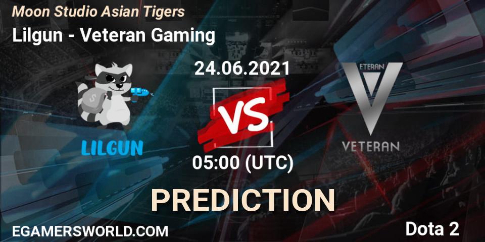 Lilgun vs Veteran Gaming: Match Prediction. 24.06.21, Dota 2, Moon Studio Asian Tigers