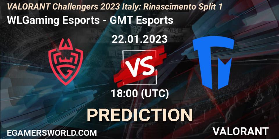 WLGaming Esports vs GMT Esports: Match Prediction. 22.01.23, VALORANT, VALORANT Challengers 2023 Italy: Rinascimento Split 1