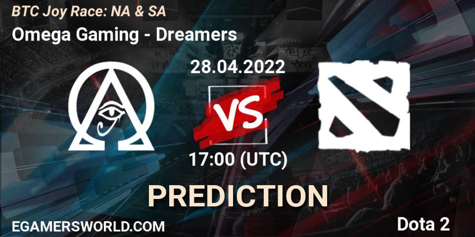 Omega Gaming vs Dreamers: Match Prediction. 28.04.2022 at 17:05, Dota 2, BTC Joy Race: NA & SA