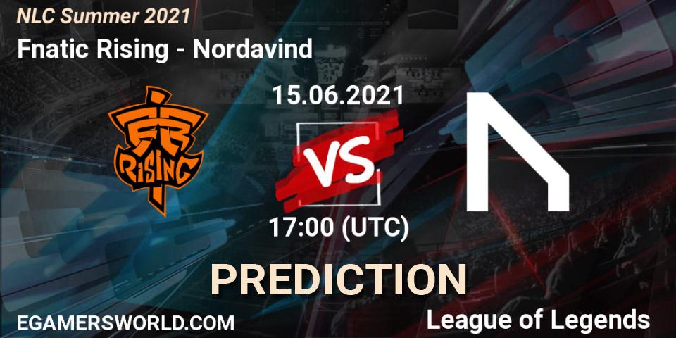Fnatic Rising vs Nordavind: Match Prediction. 15.06.2021 at 17:00, LoL, NLC Summer 2021