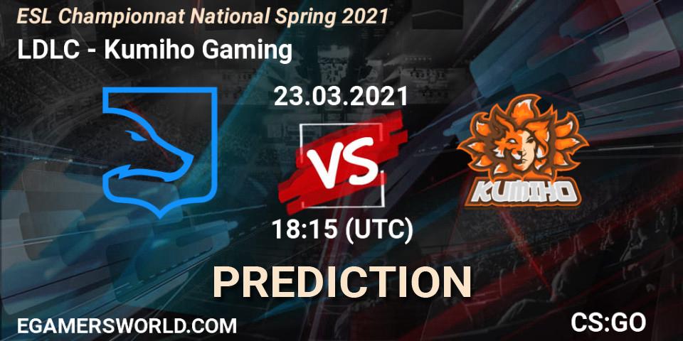 LDLC vs Kumiho Gaming: Match Prediction. 23.03.2021 at 18:15, Counter-Strike (CS2), ESL Championnat National Spring 2021
