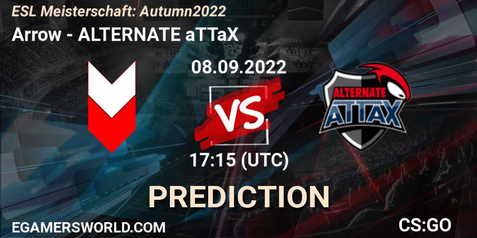 Arrow vs ALTERNATE aTTaX: Match Prediction. 08.09.2022 at 17:15, Counter-Strike (CS2), ESL Meisterschaft: Autumn 2022