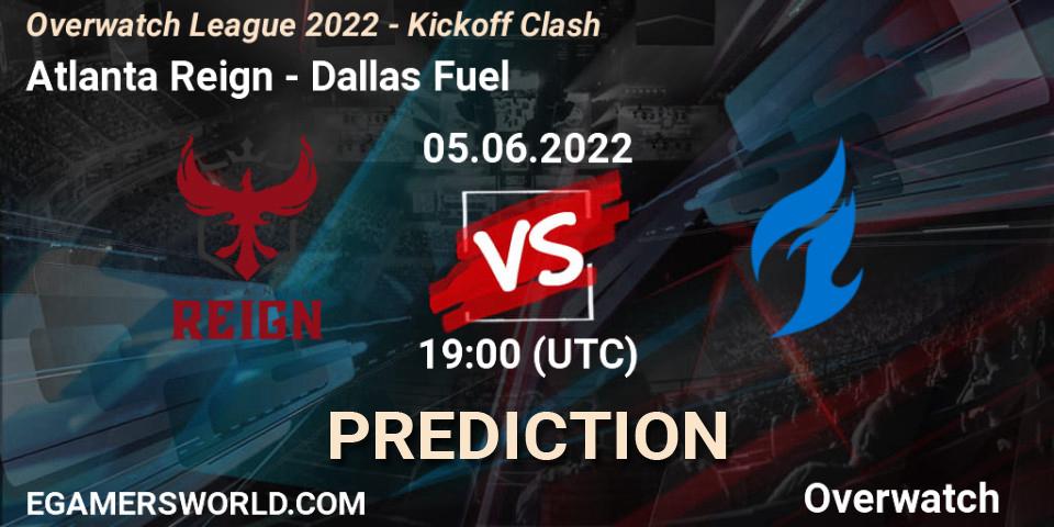 Atlanta Reign vs Dallas Fuel: Match Prediction. 05.06.22, Overwatch, Overwatch League 2022 - Kickoff Clash