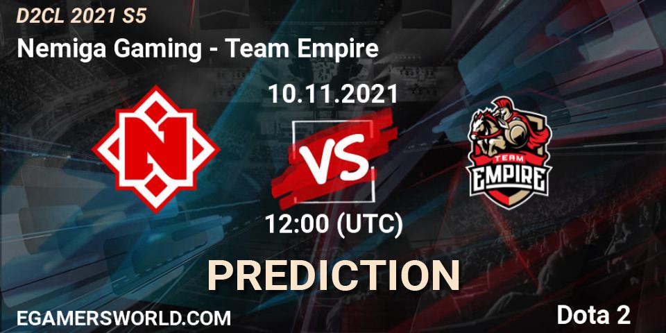 Nemiga Gaming vs Team Empire: Match Prediction. 10.11.21, Dota 2, Dota 2 Champions League 2021 Season 5