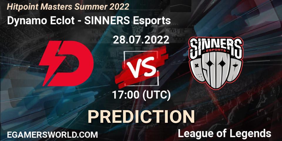 Dynamo Eclot vs SINNERS Esports: Match Prediction. 28.07.22, LoL, Hitpoint Masters Summer 2022