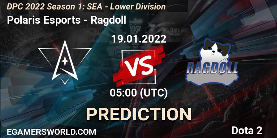 Polaris Esports vs Ragdoll: Match Prediction. 19.01.2022 at 05:00, Dota 2, DPC 2022 Season 1: SEA - Lower Division