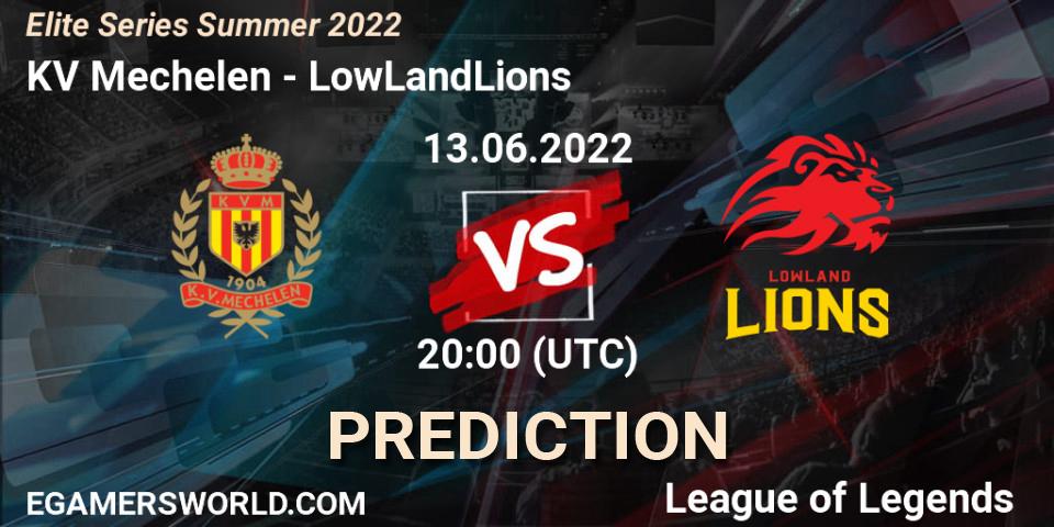KV Mechelen vs LowLandLions: Match Prediction. 13.06.2022 at 20:00, LoL, Elite Series Summer 2022