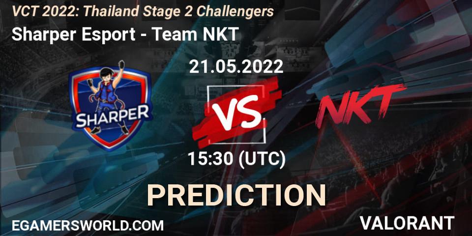 Sharper Esport vs Team NKT: Match Prediction. 21.05.2022 at 12:20, VALORANT, VCT 2022: Thailand Stage 2 Challengers